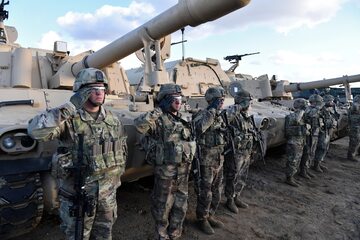 Amerykańscy żołnierze uczestniczący w ćwiczeniu DEFENDER-Europe 20