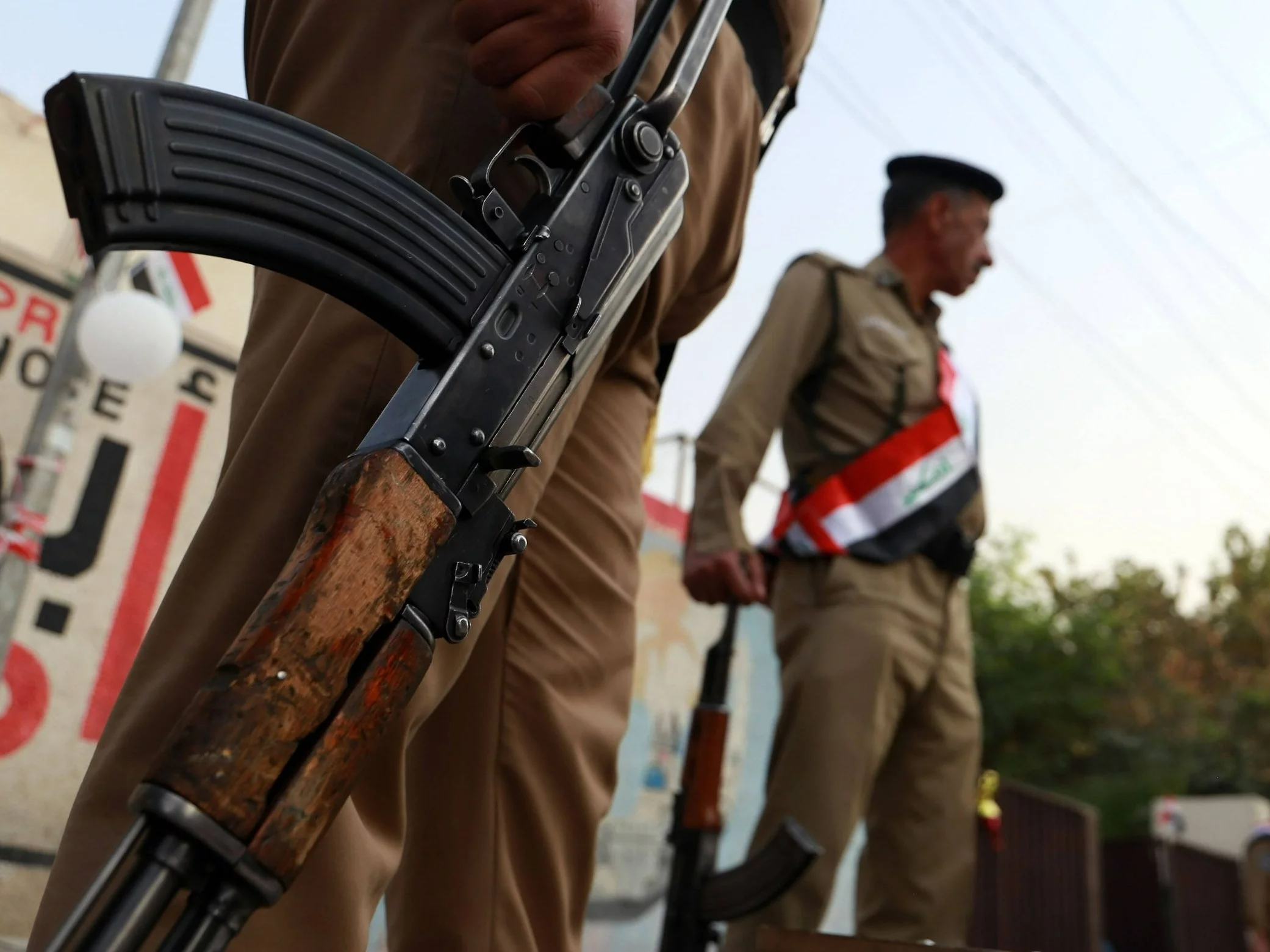 Iraccy policjanci, zdjęcie ilustracyjne