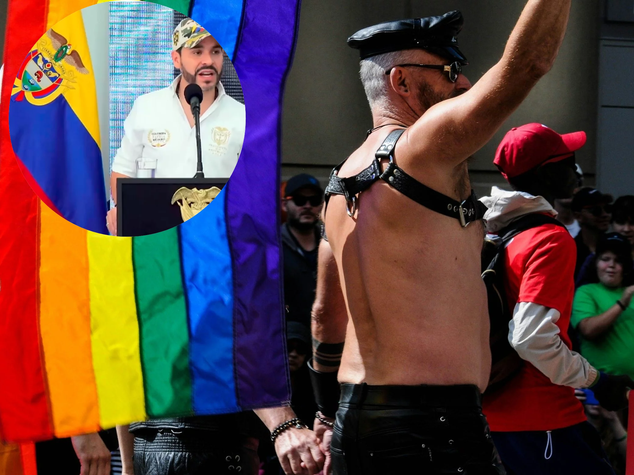 Prezydent Kolumbii Abelardo de la Espirella. Parada LGBT