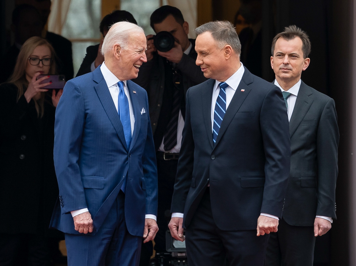 Prezydent USA Joe Biden i prezydent Polski Andrzej Duda