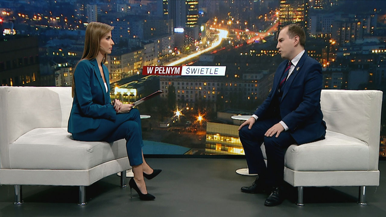 Adam Andruszkiewicz w programie Ewy Bugały „W pełnym świetle" na antenie TVP Info