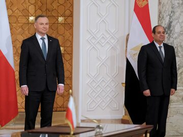 Andrzej Duda i Abd al-Fattah as-Sisi