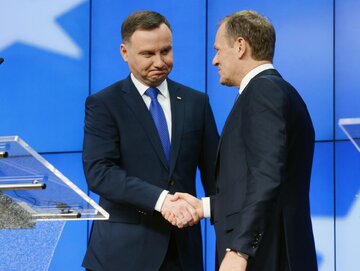 Andrzej Duda i Donald Tusk