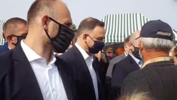Andrzej Duda podczas spotkania z obywatelami