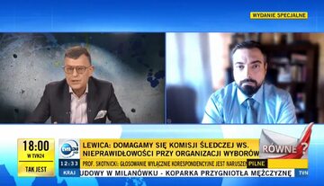 Andrzej Morozowski i Tomasz Sekielski w TVN24