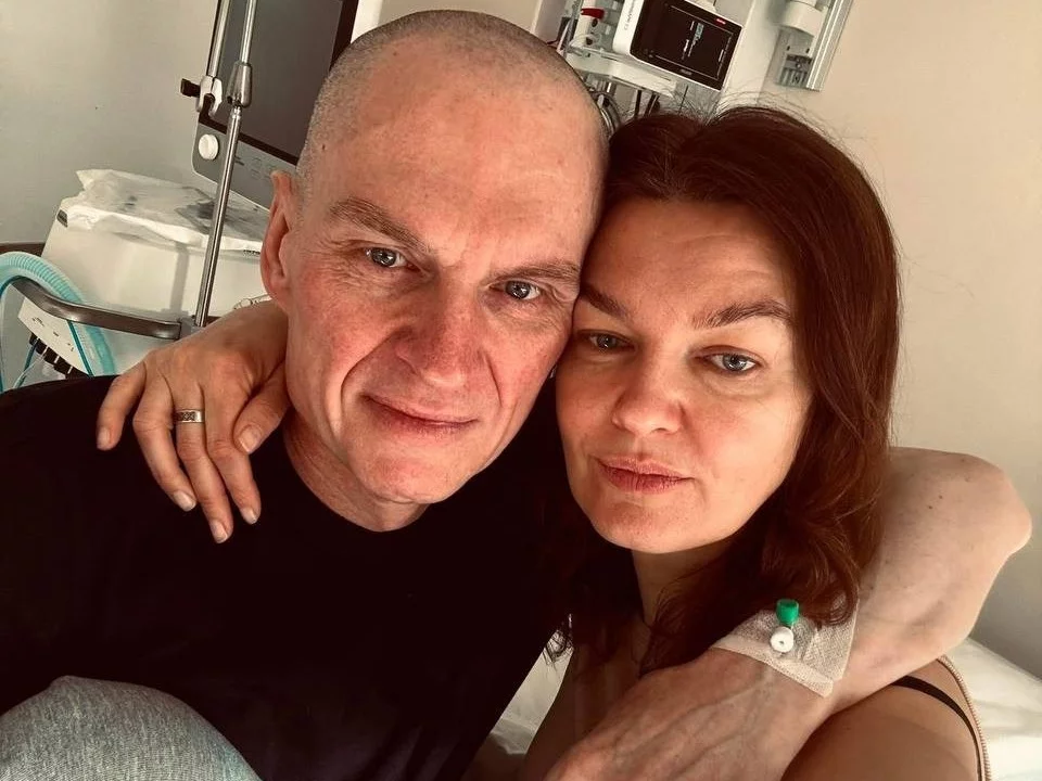 Andrzej Poczobut z żoną Oksaną