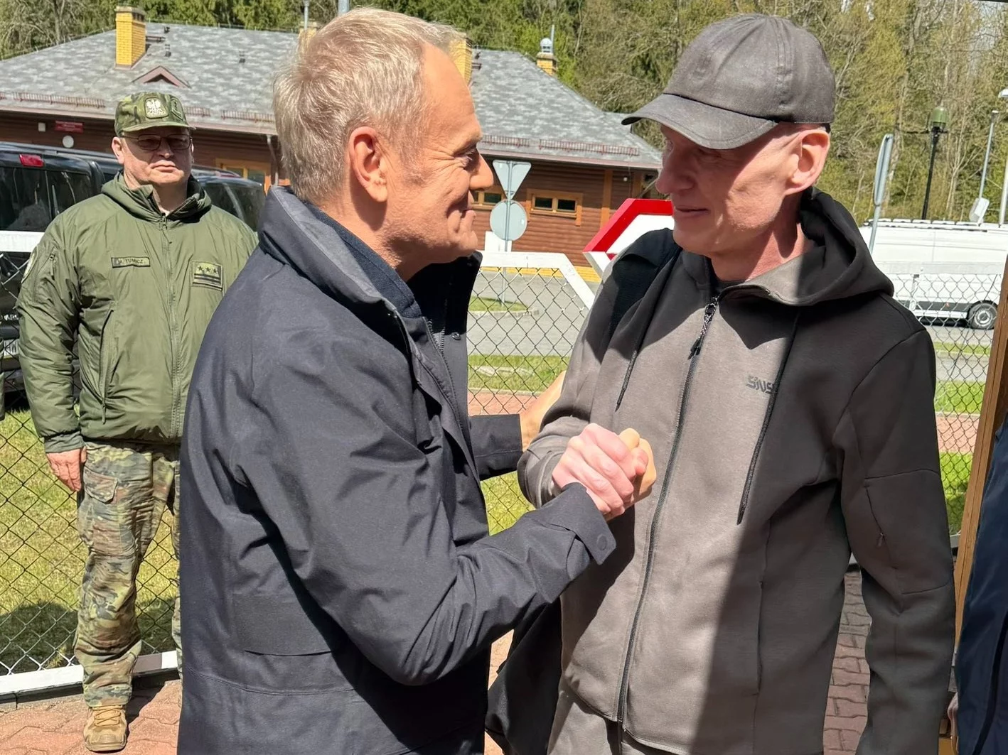 Premier Donald Tusk i Andrzej Poczobut