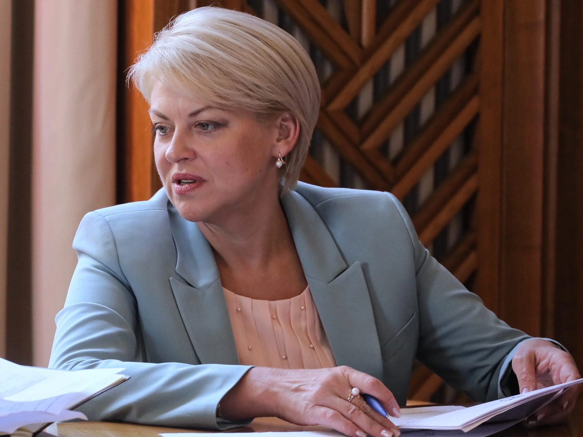 Przewodnicząca Związku Polaków na Białorusi Andżelika Borys