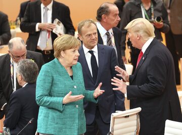 Angela Merkel, Donald Trump i Donald Tusk