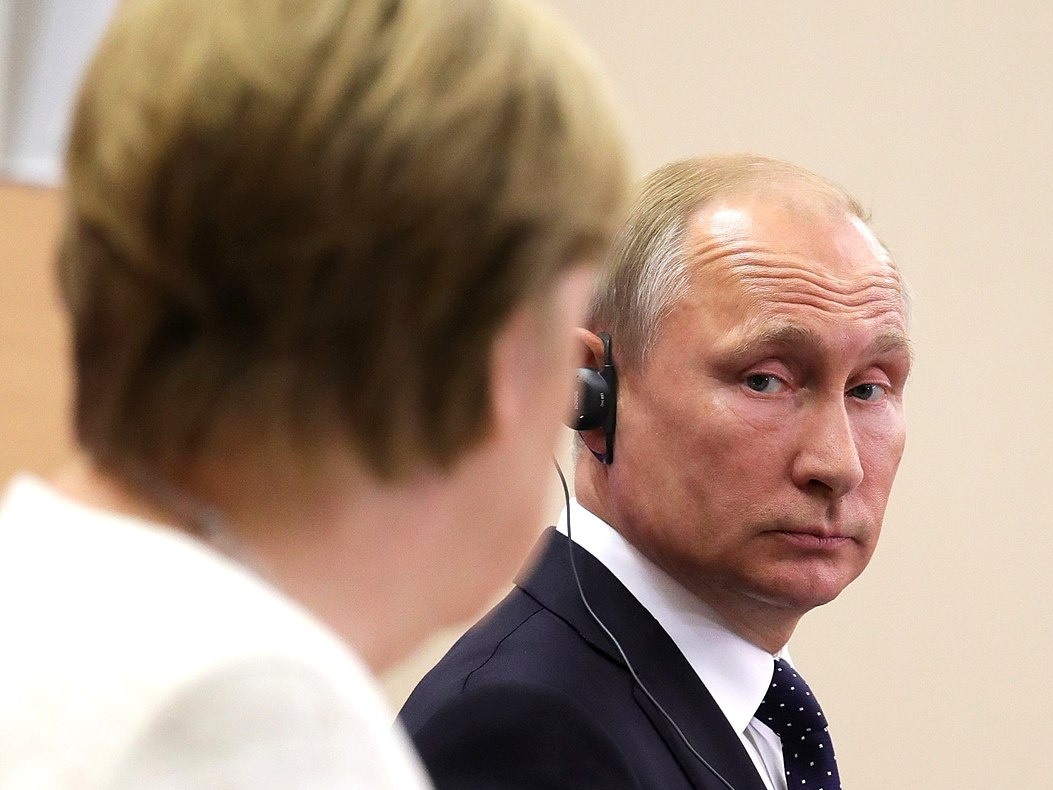 Angela Merkel i Władimir Putin