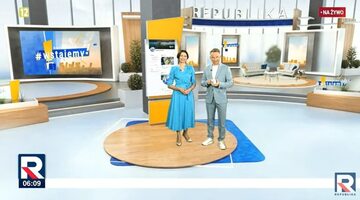 Anna Popek i Rafał Patyra w śniadaniówce Telewizji Republika