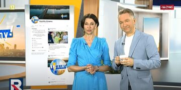 Anna Popek i Rafał Patyra w śniadaniówce TV Republika