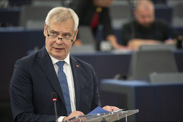 Antti Rinne w Parlamencie Europejskim