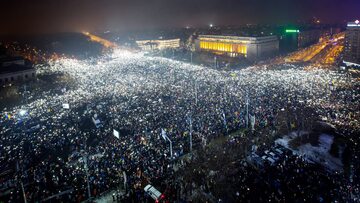 Antyrządowy protest w Bukareszcie