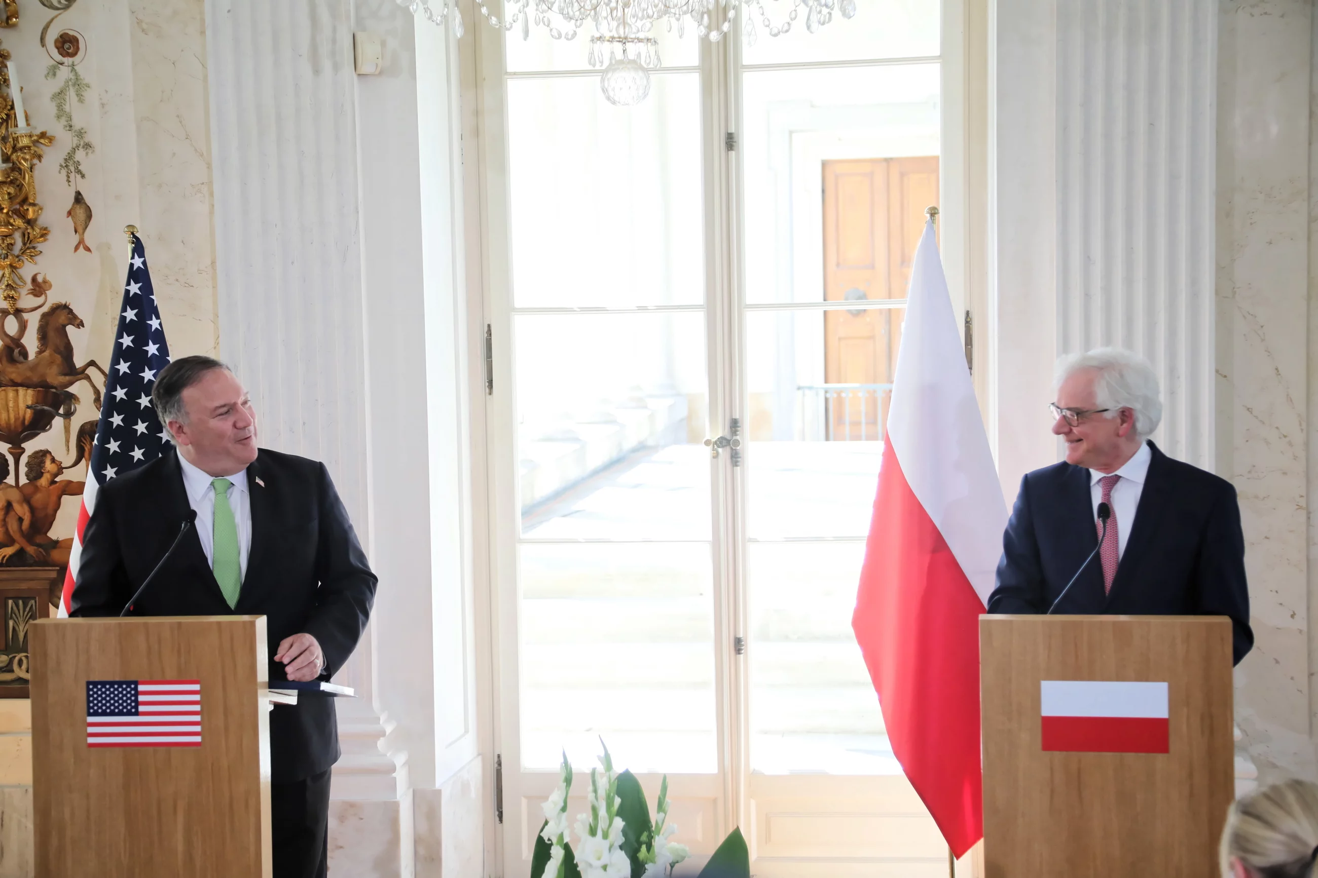 Mike Pompeo i Jacek Czaputowicz
