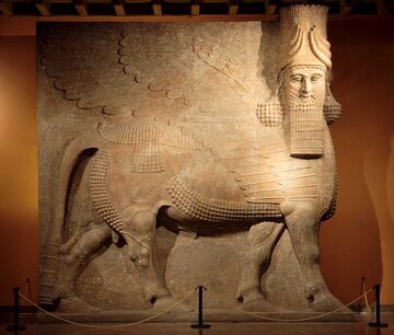Asyryjska rzeźba lamassu