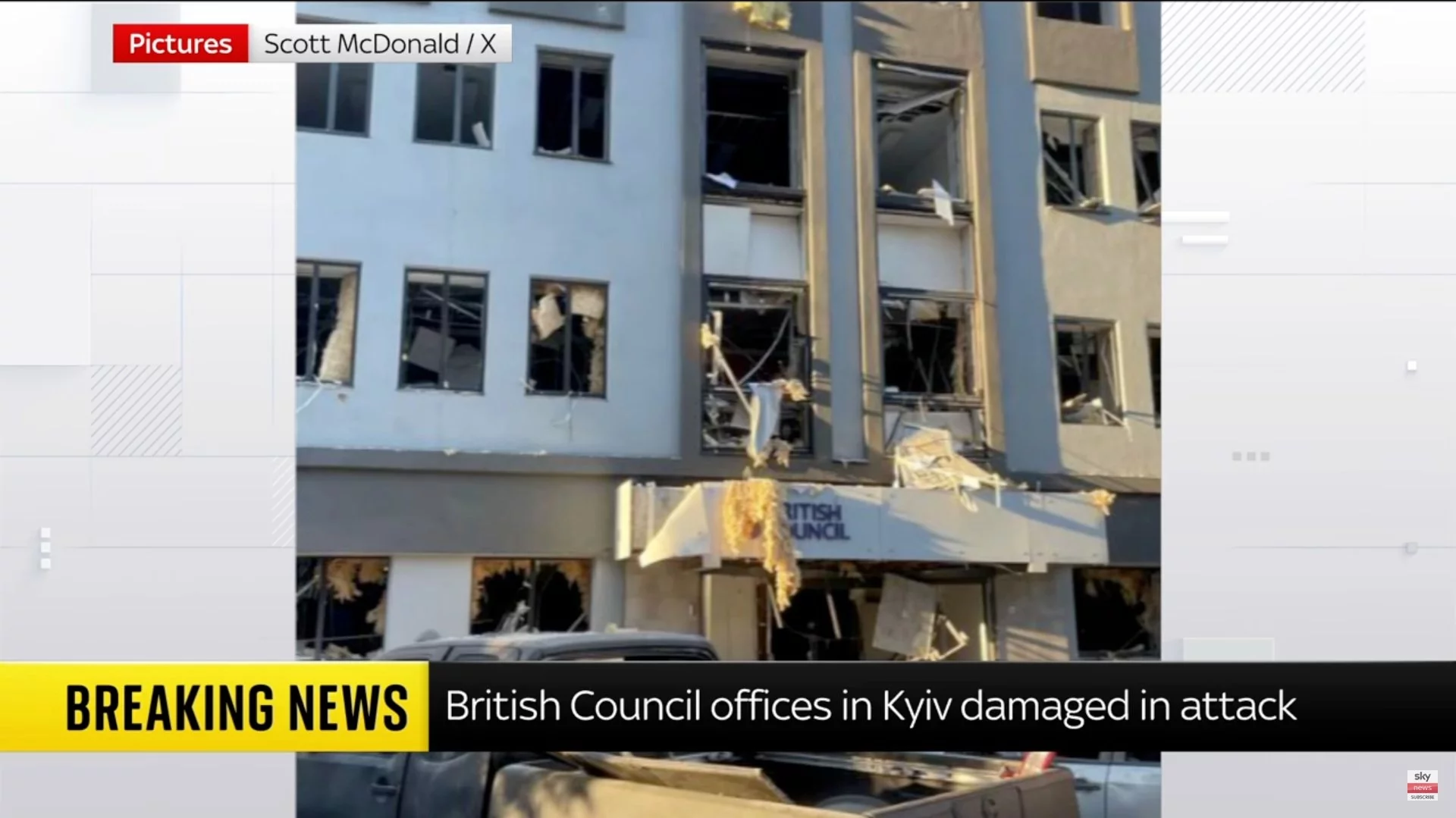 Rosja zaatakowała budynek British Council. Wielka Brytania reaguje