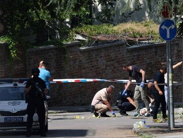 Atak przed ambasadą Izraela w Belgradzie