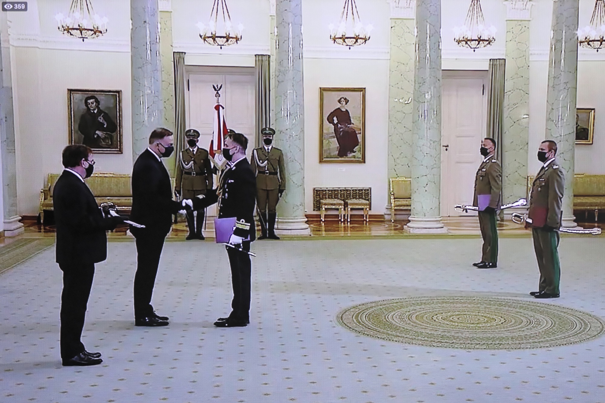 Prezydent Andrzej Duda nadał stopnie generalskie trzem oficerom Straży Granicznej