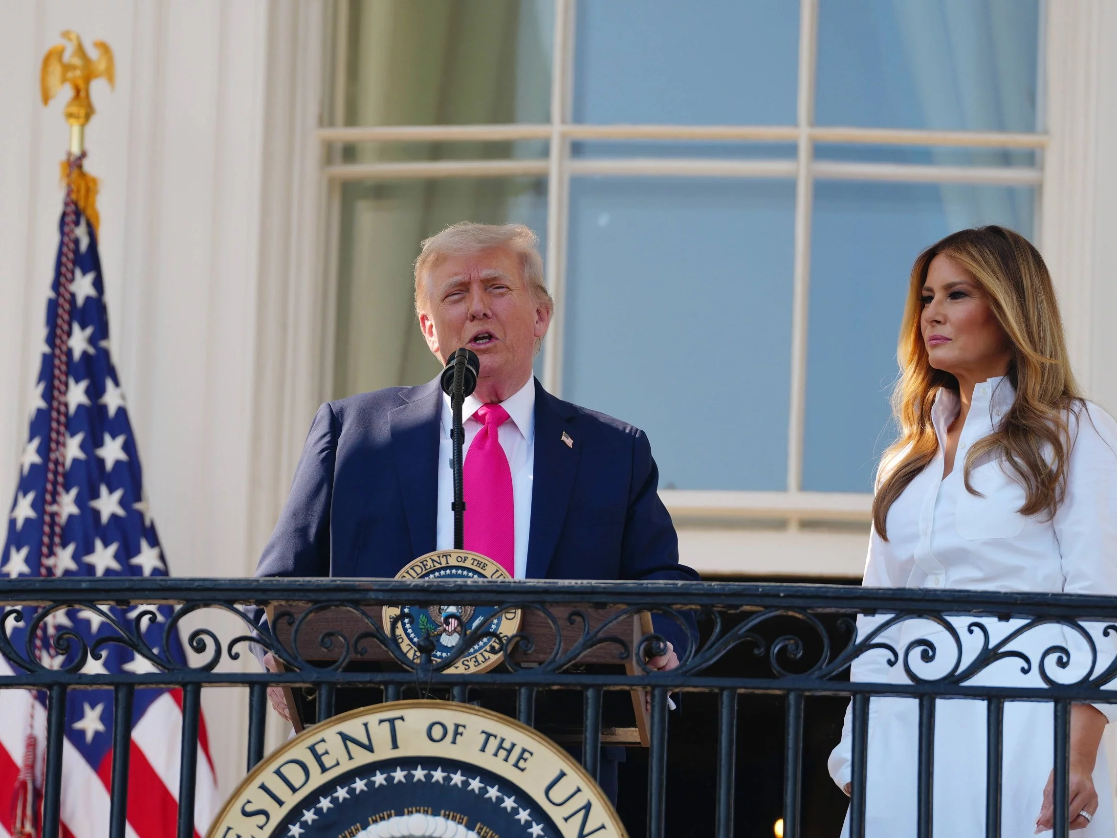 Awantura między Trumpami? Kamery uchwyciły nerwowe chwile