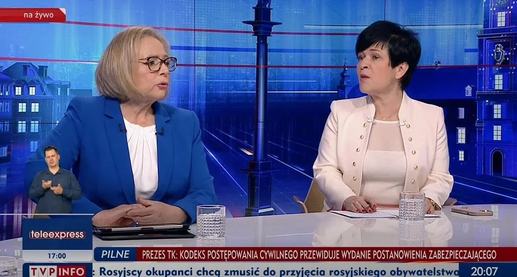 Posłanki Wanda Nowicka z Lewicy i Joanna Borowiak z PiS