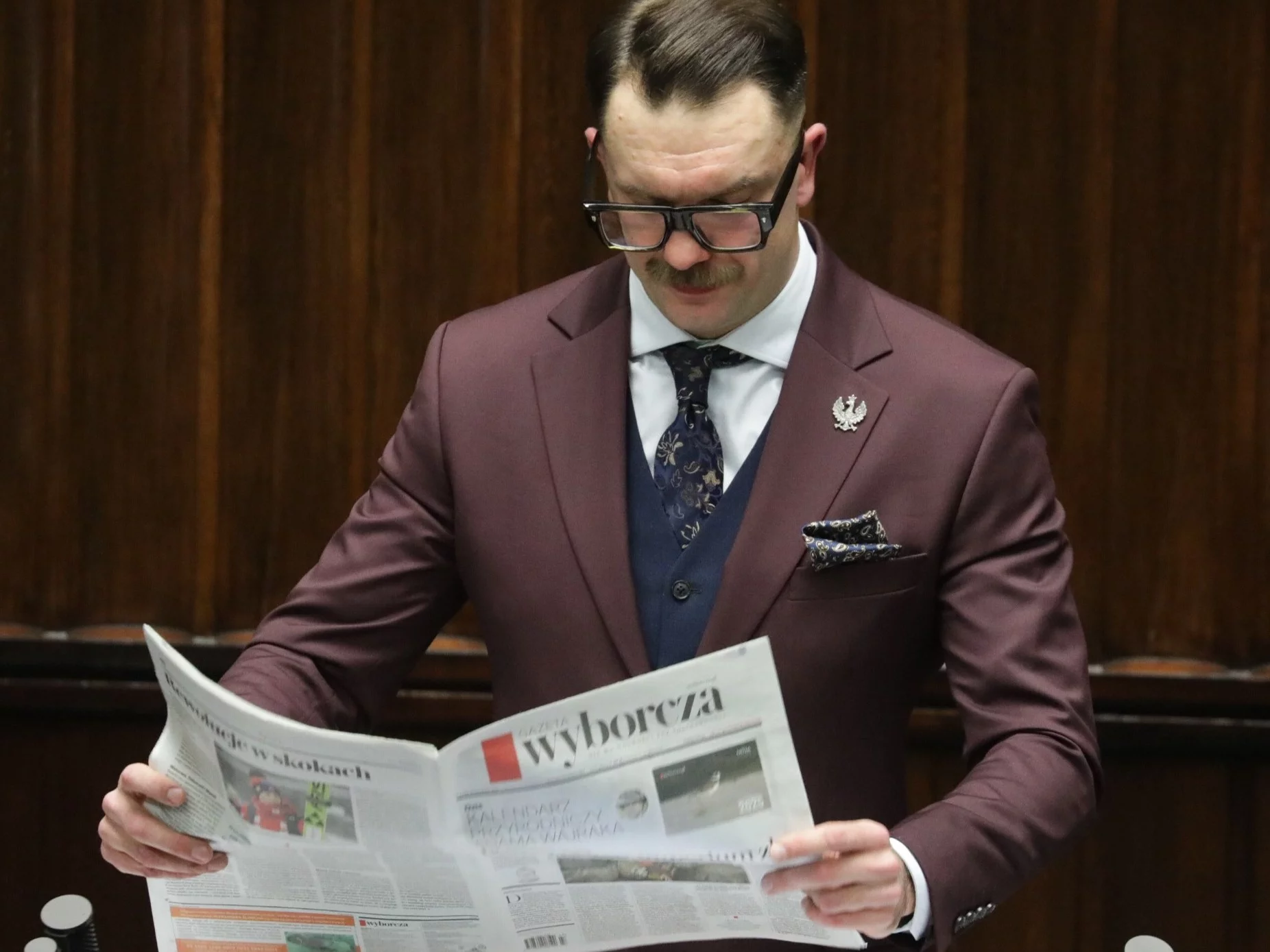 Poseł PiS Łukasz Mejza w Sejmie