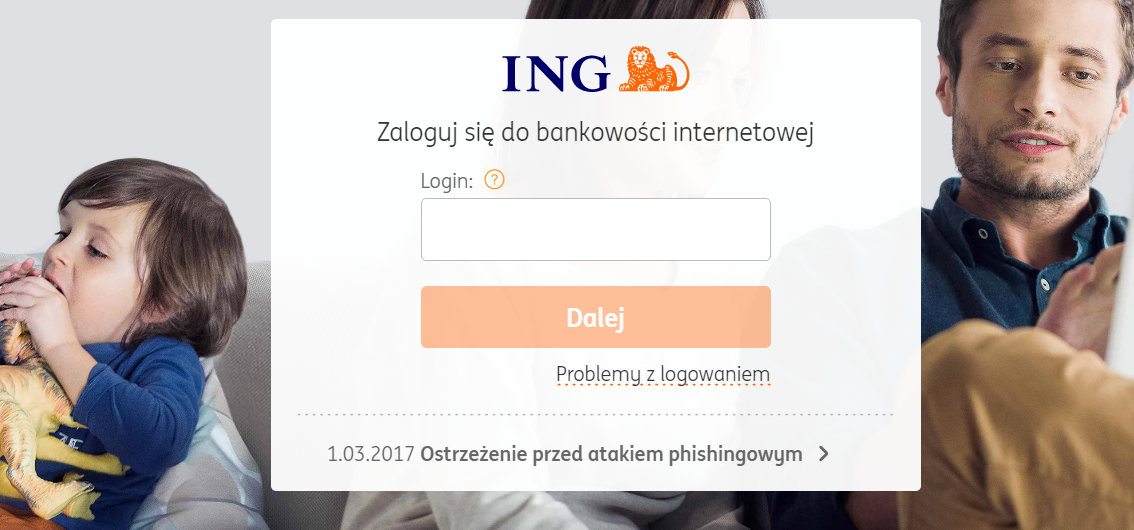 Strona ING Banku Śląskiego