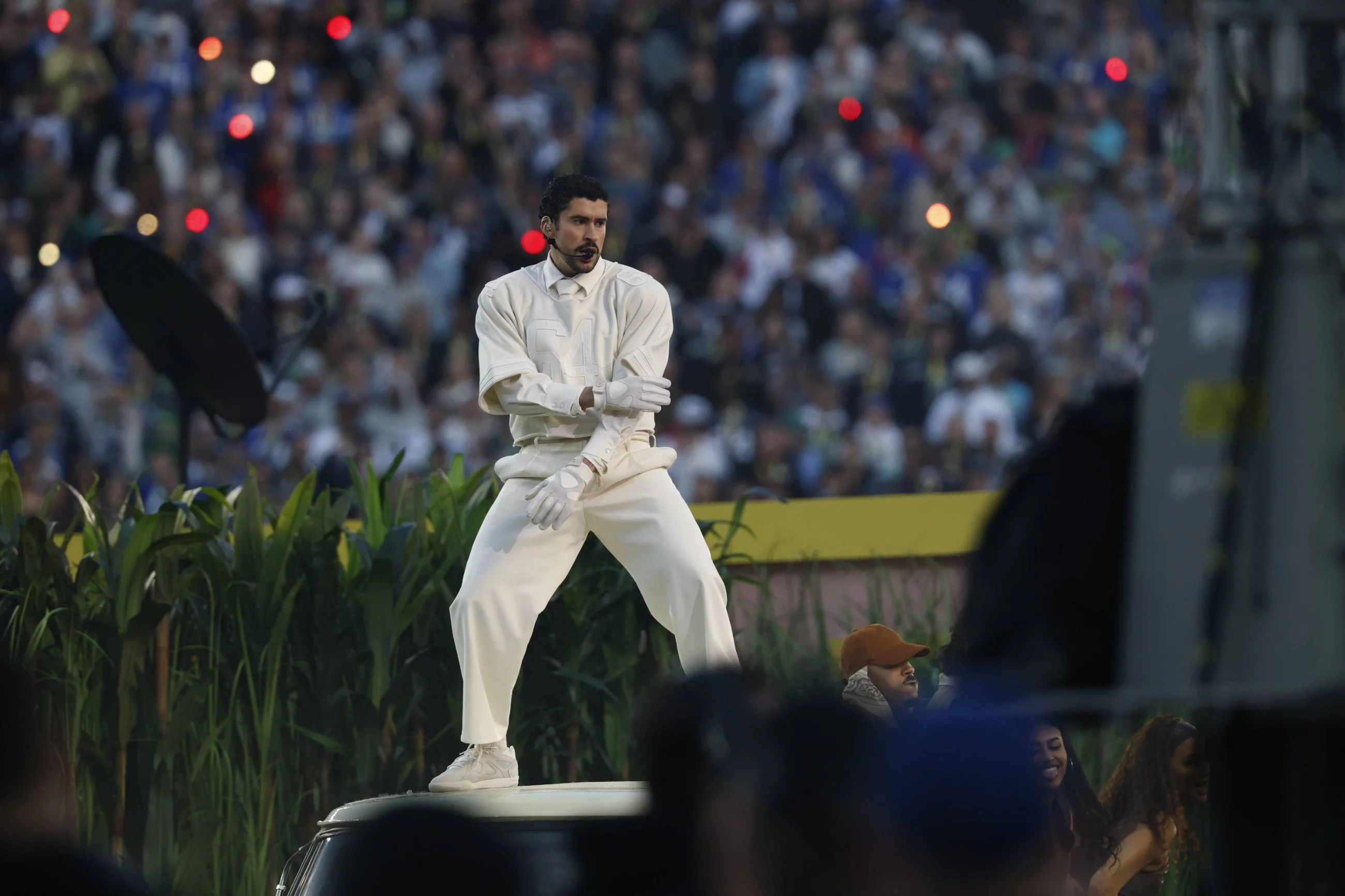 Bad Bunny podczas Halftime Show Super Bowl