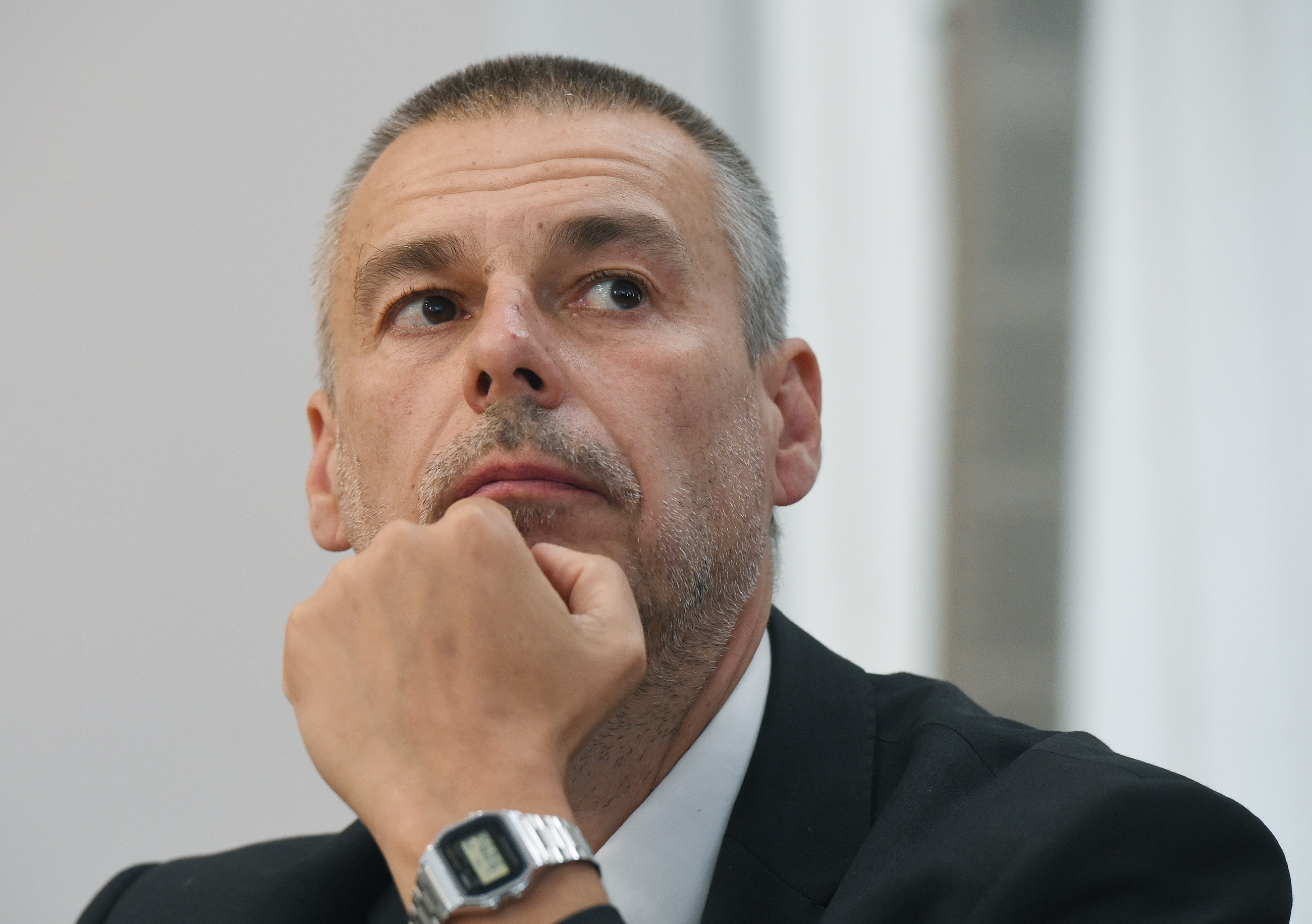 Były szef stołecznego Biura Gospodarki Nieruchomości Marcin Bajko podczas przesłuchania przez komisję ds. reprywatyzacji,