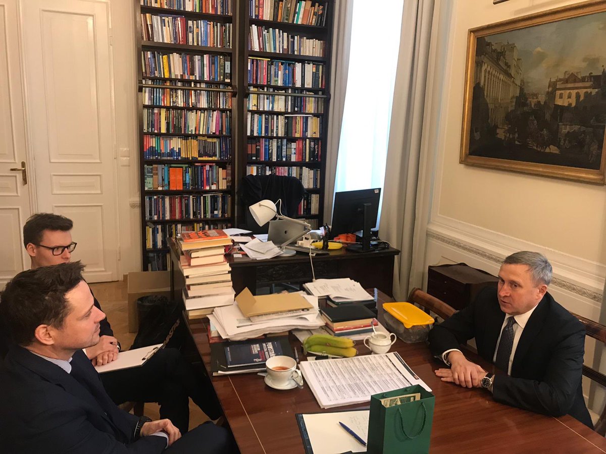 Spotkanie Rafała Trzaskowskiego z ambasadorem Ukrainy