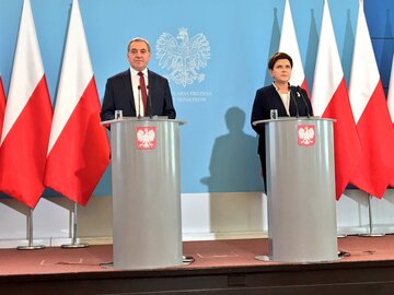 Beata Szydło i Henryk Kowalczyk