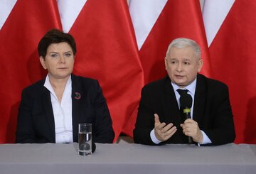 Beata Szydło i Jarosław Kaczyński