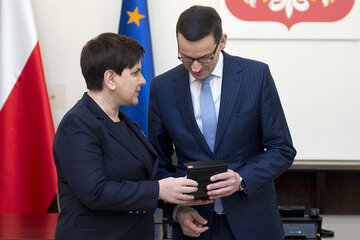 Beata Szydło i Mateusz Morawiecki