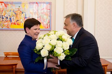 Beata Szydło i Victor Orban