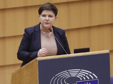 Beata Szydło (PiS) w Parlamencie Europejskim