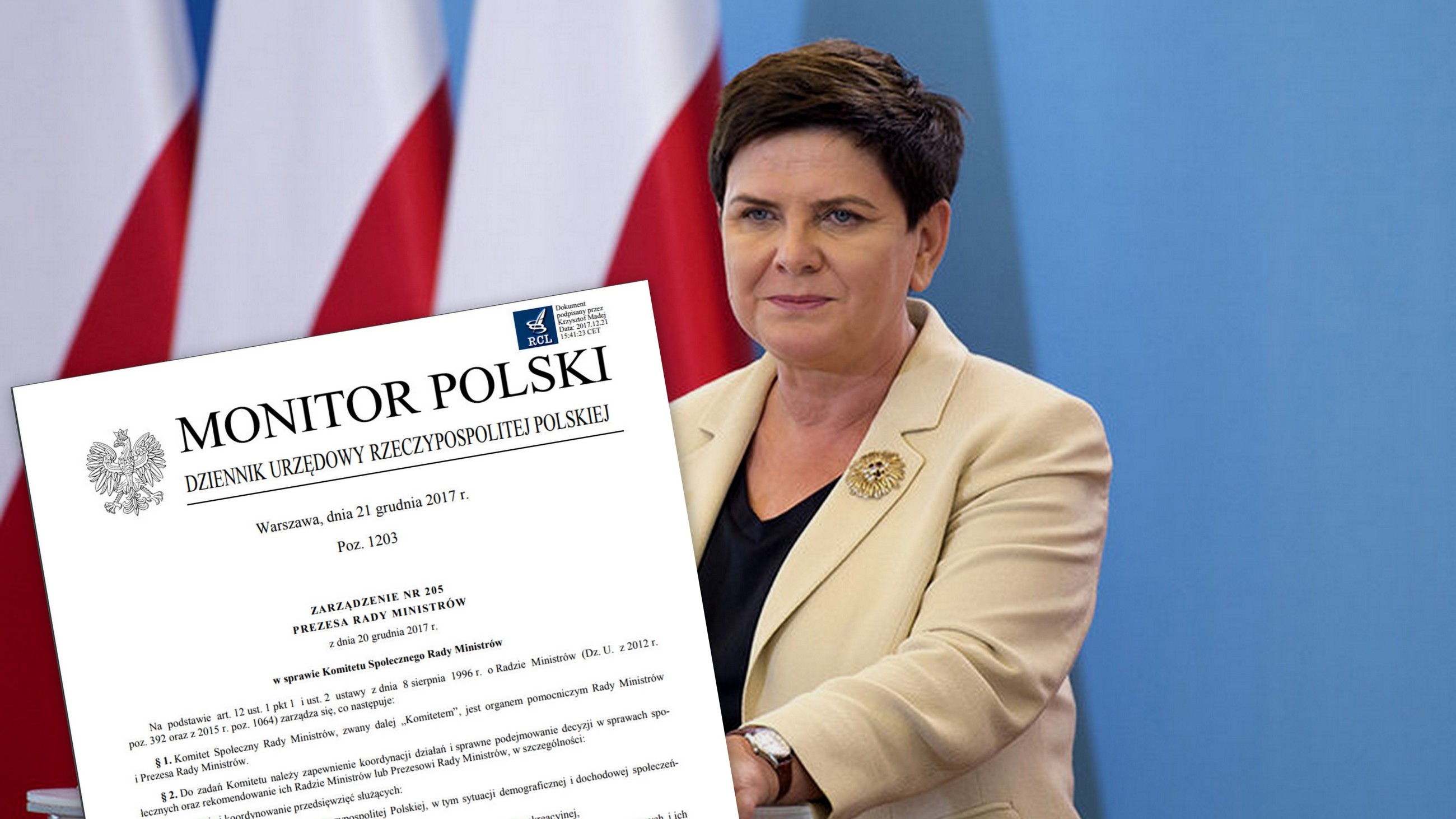 Wicepremier Beata Szydło
