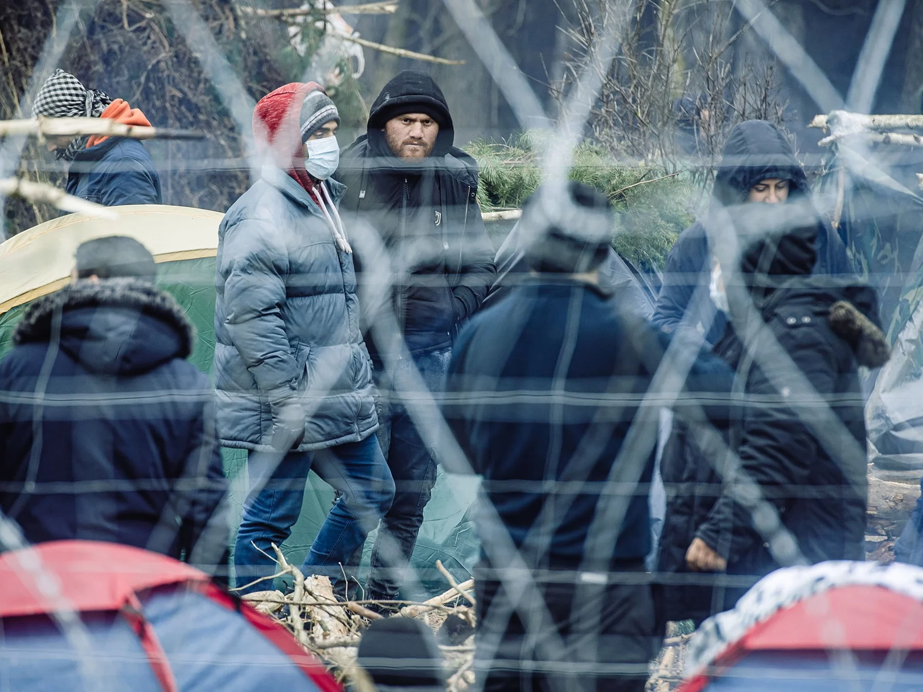 Migranci na granicy polsko-białoruskiej