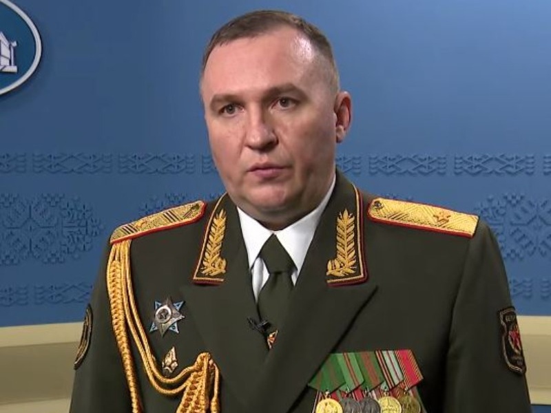 Gen. Wiktar Chrenin, minister obrony Białorusi