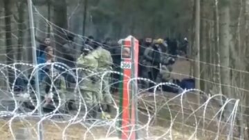 "Białoruskie służby przygotowują kolejną grupę migrantów". SG publikuje nagranie