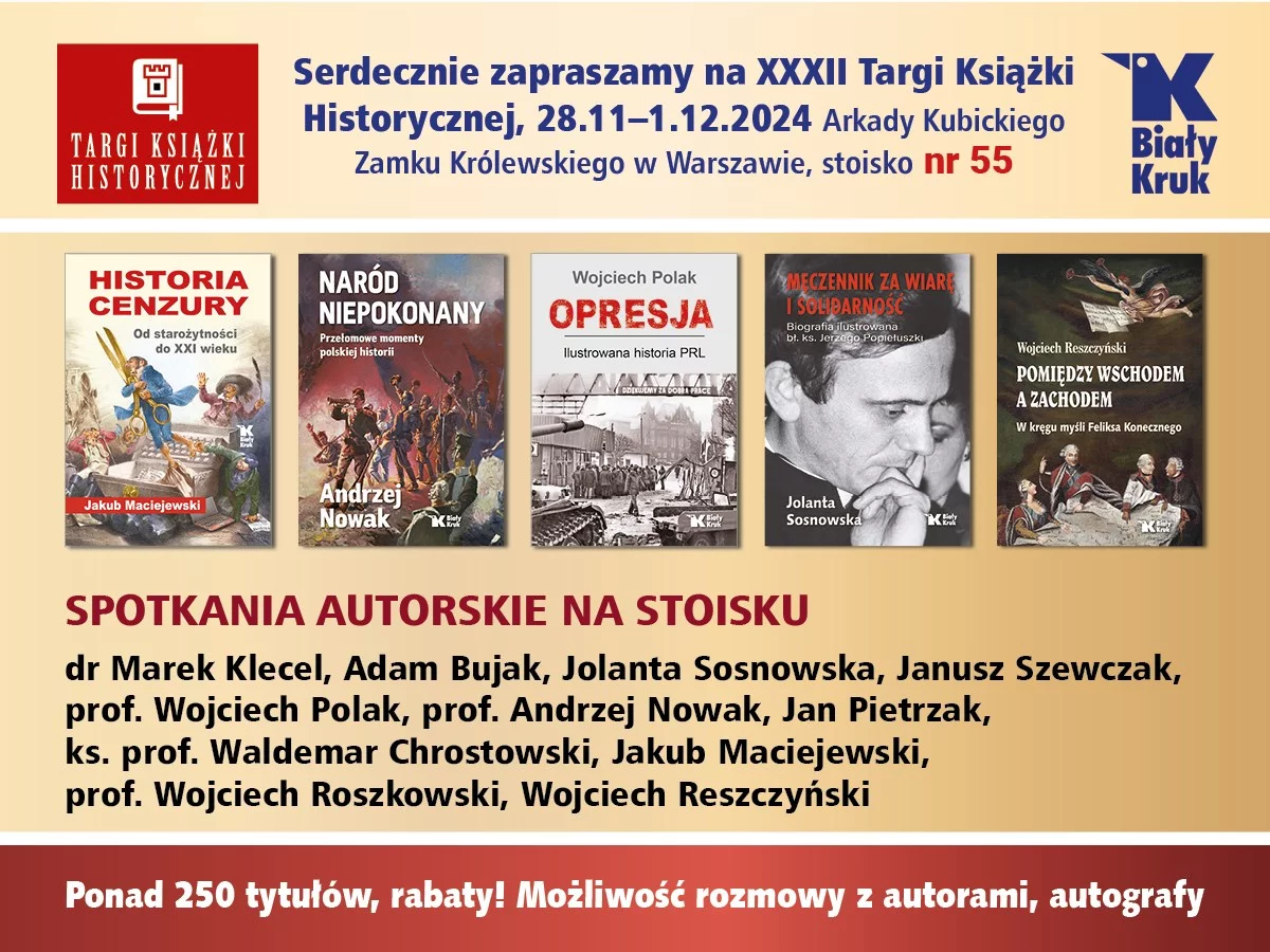 iały Kruk na Targach Książki Historycznej w Warszawie