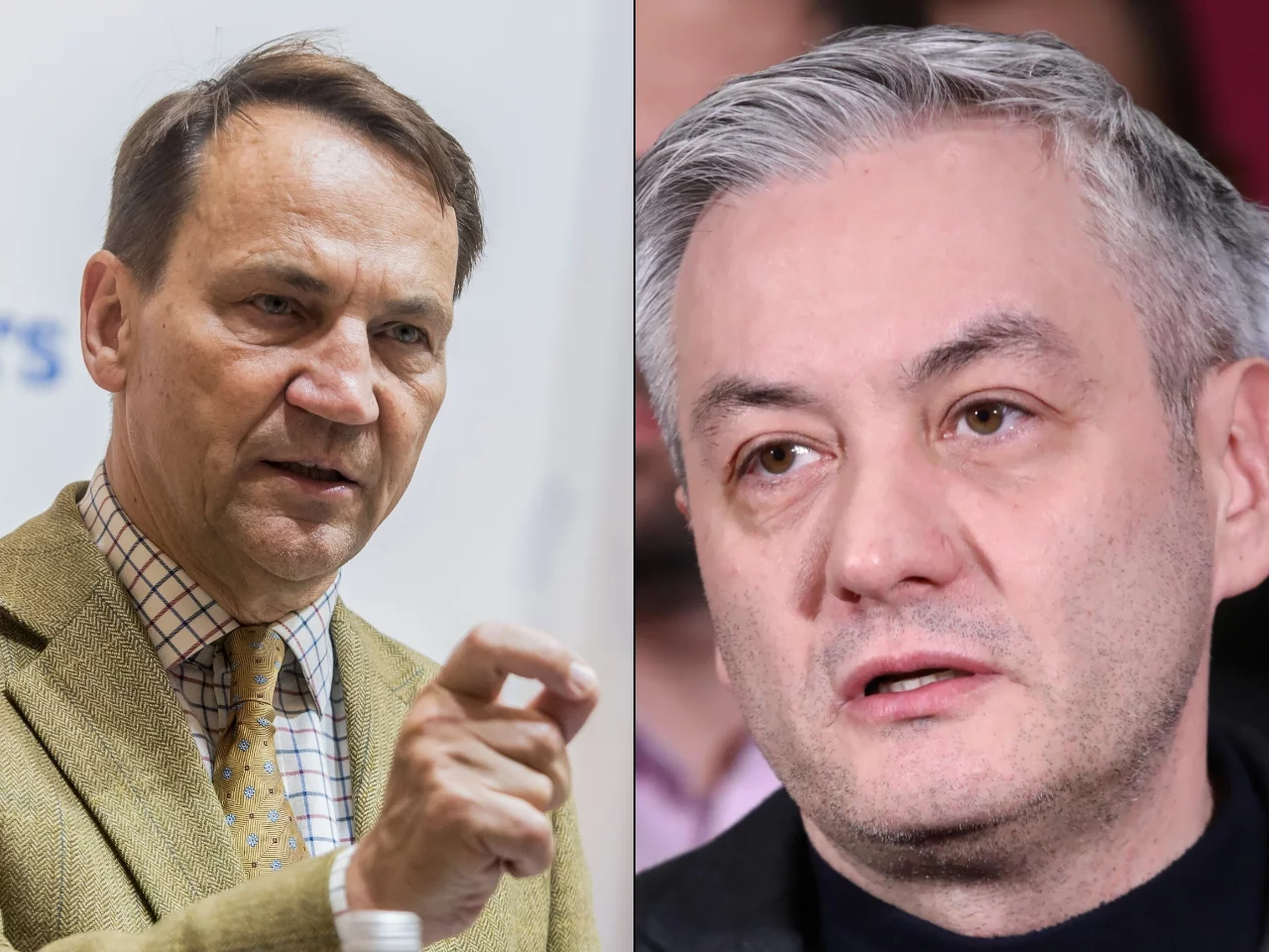 Radosław Sikorski i Robert Biedroń