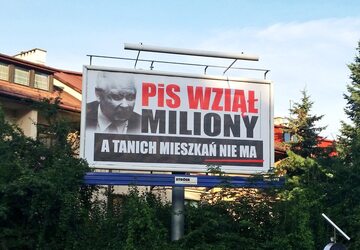 billboard finansowany przez PO i Nowoczesną