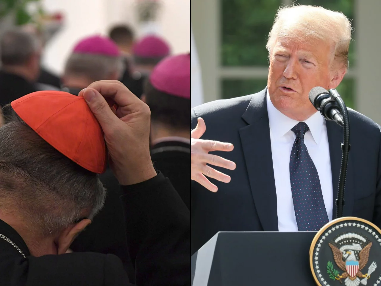 Hierarchowie Kościoła vs. Donald Trump