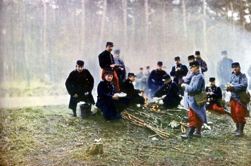 Francuzi w czasie bitwy nad Marną, 1914 rok