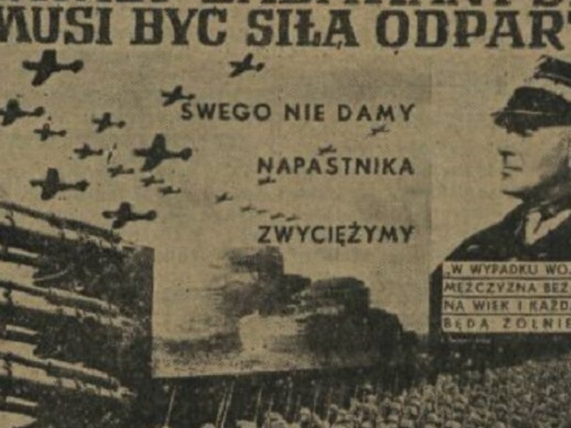 Polski plakat propagandowy z 1939 roku