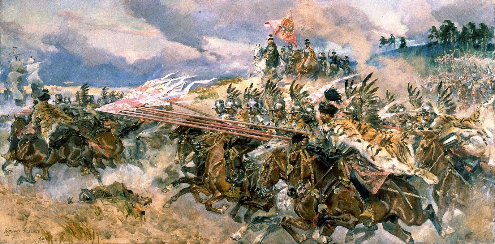 W. Kossak, Bitwa pod Kircholmem