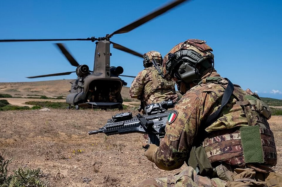 Włoscy żołnierze podczas ćwiczeń NATO