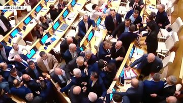 Bójka w parlamencie Gruzji