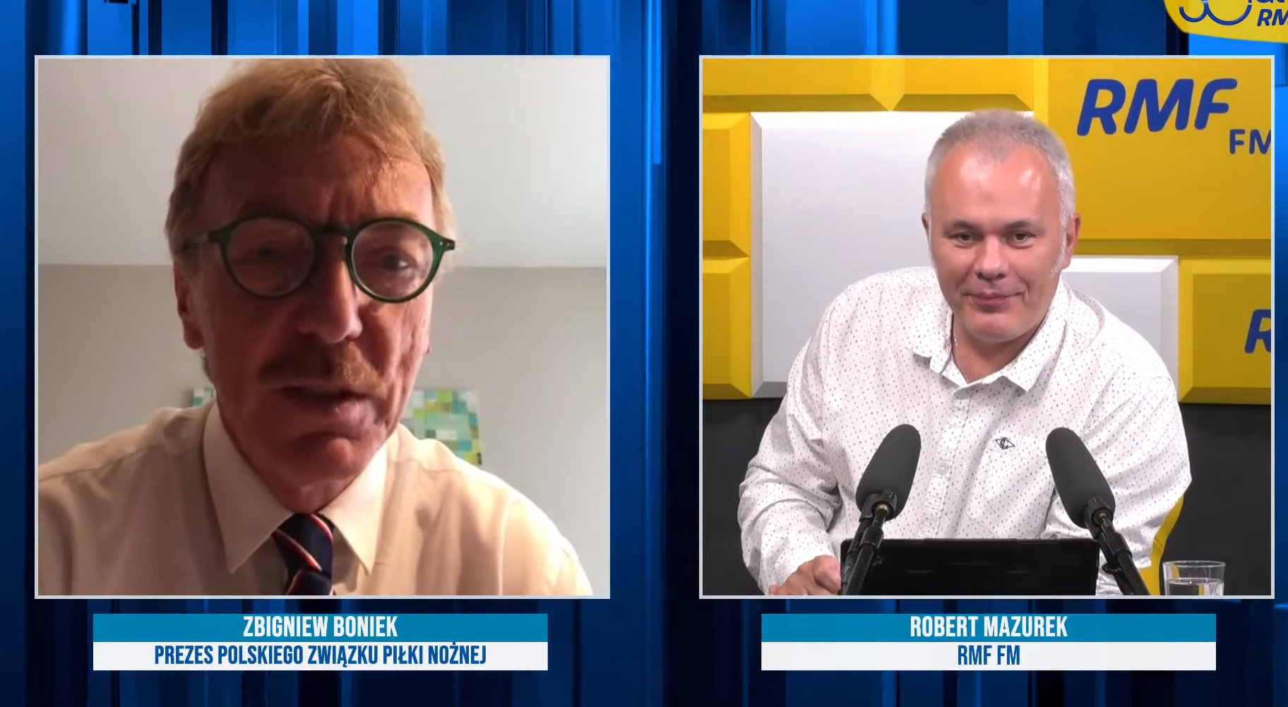 Prezes PZPN Zbigniew Boniek był gościem Roberta Mazurka w RMF FM