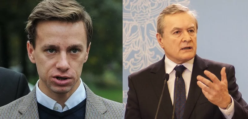 Lider Konfederacji Krzysztof Bosak i wicepremier Piotr Gliński.